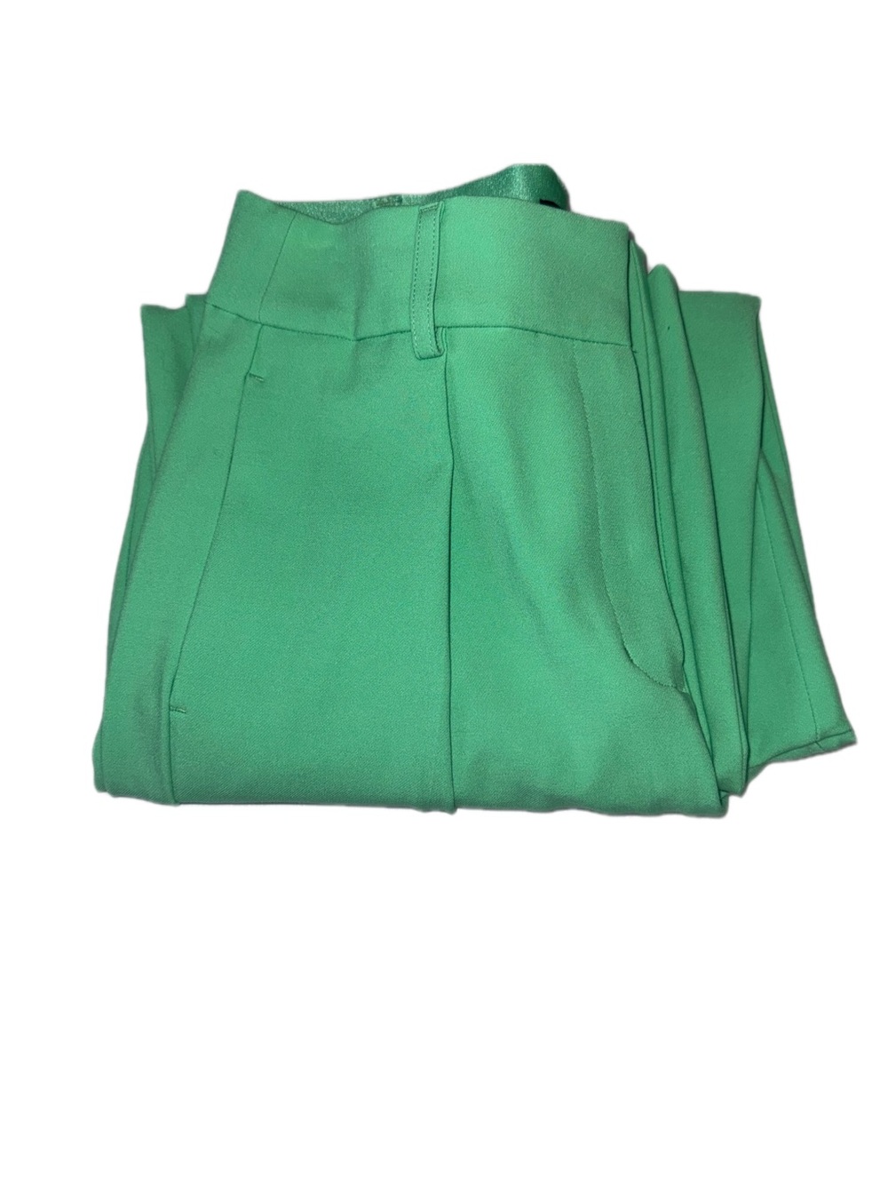 Express Stylist Dress Pants Women’s 6 Long Green High Rise Stretch Straight NWOT - Picture 2 of 10